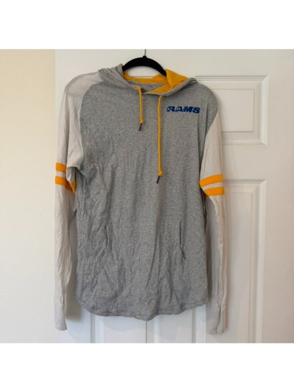 Mitchell and Ness NFL Los Angeles LA Rams Lightweight Hoodie Size Medium NWT Var